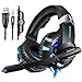 Produktbild BQT Kopfhörer Spiel Kopfhörer Player PS4 Switch Xbox One Computer PC Mac Tablet PC Mit Mikrofon Wired Noise Reduction LED Kopfhörer Wired Stereo