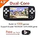 Price comparison product image CZT Dual-core 4.3 inch screen 64Bit Handheld Game Console Portable Game Console build in 1300 no-repeat game for NEOGEO\CPS\GBA\GBC\GB\SFC\FC\MD\GG\SMS MP3/4 camera (Black)