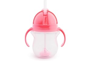 Kubek Munchkin Click Lock Tip and Sip Weighted Flexi Straw kubek treningowy (207 ml, różowy)