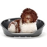 FERPLAST -Cuccia per cani e gatti - Cuccia in plastica per cani media Lettino per cani lavabile - Cestino per cani - traspira