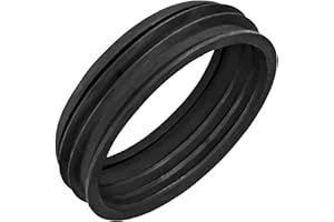 MegaHaustechnik HT Gummi-Manschette an Gußrohr Metallrohr, innen Ø 110 x außen Ø 125 mm, passt für Rohr Außendurchmesser 110mm und passt in Anschlußstück mit 125mm Innendurchmesser Dichtung Übergang