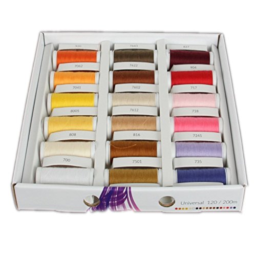 36 Farben x 200m ACKERMANN UNIVERSAL 120 NÄHGARN (Allesnäher) in handlicher Box. ACKERMANN UNIVERSAL 120 Nähgarn-Box. Nähgarnsortiment, Nähgarn-Set, Nähgarne, Nähgarn-Sortiment-Set, Nähmaschinengarn, Syngarn, Qualitätsgarn - 3
