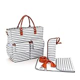 Damero Baby-Windel-Umhängetasche Windel-Tote für Mama - mit wechselnder Auflage, perfekt für Reise-, Arbeits- und Alltagsausflüge