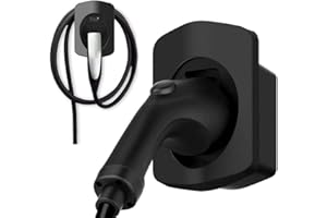 LOTHID Cavo di Carica Tipo 2 Supporto da Muro per EVSE IEC 62196-2 Plug Cavo di Ricarica del Veicolo Elettrico Wallbox (Nero)