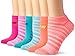 Produktbild New Balance No Show Socken (6 Pack), unisex, N032-WEB, Light Pink/ Hot Pink/ Blue/Orange, Women's 6-10/Men's 7.5-9