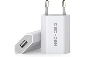 Adapter USB Steckdose, Netzteil USB Stecker- 2er Pack Adapter 5V 1A Ladegerät Universal - Charger Kompatibel mit Smartphone, iPhone, iWatch, Handy, Kamera, Tablets, MP3 usw