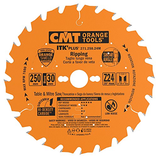 CMT 271.250.24M Lama Circolare Itk-Plus per Taglio Lungo Vena, Arancio