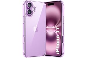 TheGiftKart Ultra-Hybrid Crystal Clear Back Case Cover for iPhone 17 | Shockproof Design | Hard Back Cover Case for iPhone 17 (PC & TPU, Transparent)