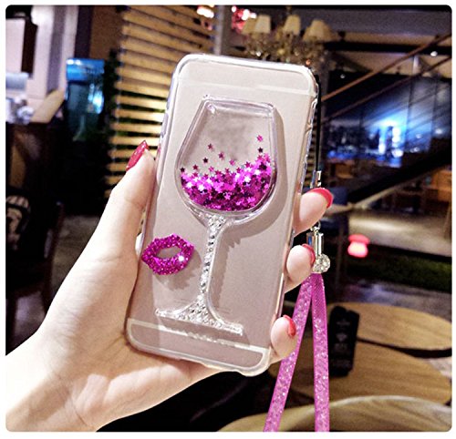 Quicksand Funda Samsung Galaxy S6 Edge Plus  Vandot Transparente TPU Silicona Carcasa Flowing Liquid Crystal para Galaxy S6 Edge Plus 3D Creativo Dise  o Labios Copas de Vino Espalda Cubrir Bling Arena Movediza Fluye L  quido Flotante del Brillo de Lentejuelas Estrellas Cristal Clear Silicona Gel Funda Protectora para Samsung Galaxy S6 Edge Plus  S6 Edge    Rojo Rosa reviews Quicksand Funda Samsung Galaxy S6 Edge Plus  Vandot Transparente TPU Silicona Carcasa Flowing Liquid Crystal para Galaxy S6 Edge Plus 3D Creativo Dise  o Labios Copas de Vino Espalda Cubrir Bling Arena Movediza Fluye L  quido Flotante del Brillo de Lentejuelas Estrellas Cristal Clear Silicona Gel Funda Protectora para Samsung Galaxy S6 Edge Plus  S6 Edge    Rojo Rosa