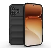 Coverzone Honor 600 Pro İle Uyumlu Kılıf TPU Oyuklu Arka Y&uuml;zey Z-Etnik Esnek Silikon Kapak Honor 600 Pro i&ccedil;in Kılıf Siyah