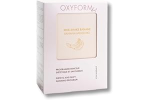 OXYFORM BY OXYLENT Laboratoires Oxyform I 12 Boissons Milk Shake Hyper Protéinées I Substituts Repas Riche Protéine I Poudre Shake Protéinée I Boisson Faible Teneur Graisse & Sucre I Lots 2 Boîtes Goût Banane I 300 g