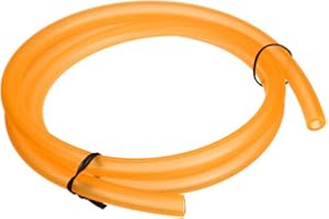 Petrol Strimmer Fuel Line Hose, MoreChioce 1M 5mm ID 8mm OD Rubber Fuel Line Petrol Tube Pipe Motorcycle Modified Gas Oil Hose Fuel Line Pipe for Most Small Engines,Orange