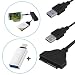 Produktbild iitrust USB zu SATA 22 PIN Konverter Adapter mit Dual- USB- Schnittstelle für Handys, Tablets, Laptops und Desktop-Computer (USB 3,0 zu SATA 22 Festplatten-Kabel)
