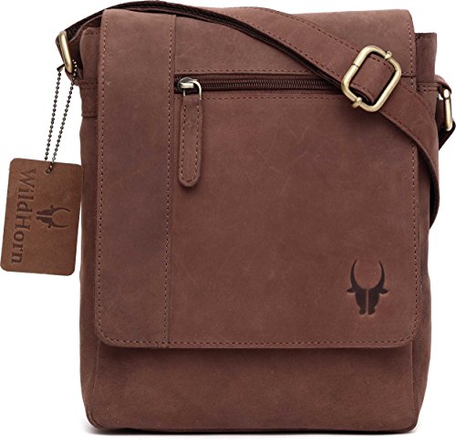 WildHorn Urban Edge Vintage Genuine Leather Messenger Bag RS.1999 (60.00% Off) - Amazon