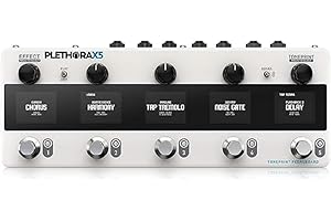 TC Electronic PLETHORA X5 Multi-Effects Pedalboard with 5 MASH Switches, TonePrint FX & Bluetooth Guitar Effects Processor for Studio & Live