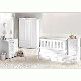 Mitwachsendes Komplett Babyzimmer Elite mit 3 türigem Kl. von 0 bis 12 Jahren