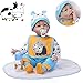 Produktbild Upxiang Echt Neugeborenes Handgemachtes Lebensechtes Baby Puppe Kleidungs Körper 22"55cm Kinder Spielzeug (Wie Gezeigt)