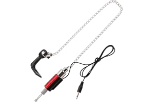 ‎ZYYINI Zyyini Fisch-Bissanzeiger, Fisch-Bissanzeiger Ketten-Bissanzeiger Elektronische LED Helle Fischerketten-Bissanzeiger Kettenanhänger Swinger für das Angeln im Freien