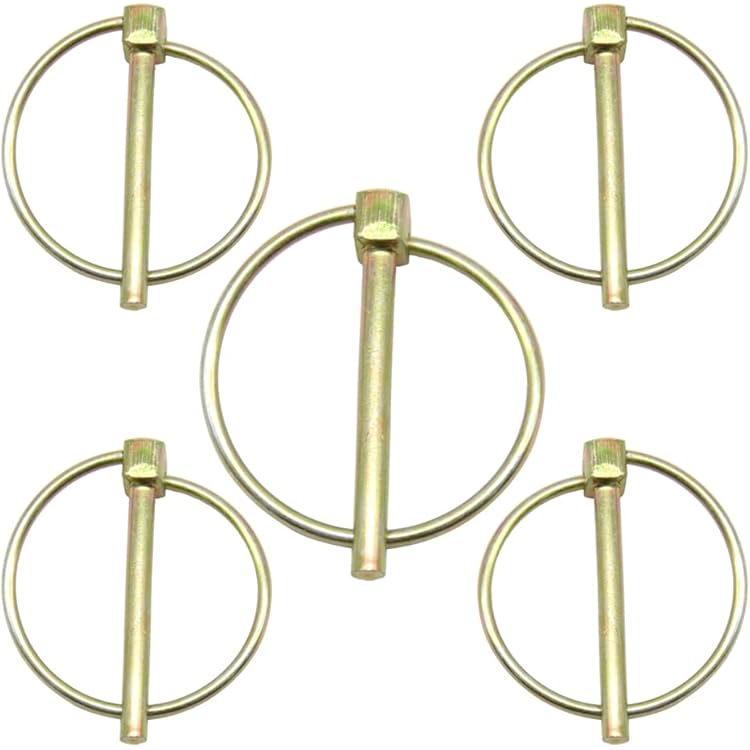 Coppiglie Ad Anello In Acciaio Zincato - 10 Pezzi, Misura 8x46mm, Per Agricoltura E Trattori