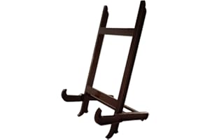 HCHLQLZ Large plate stand Holder Picture Frame stand Easel Display stand Brown