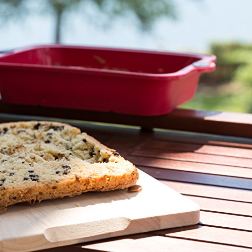Levivo Silikon Kuchen-Backform / Silikon-Kuchenform 26 x 20 cm, Rot - 6