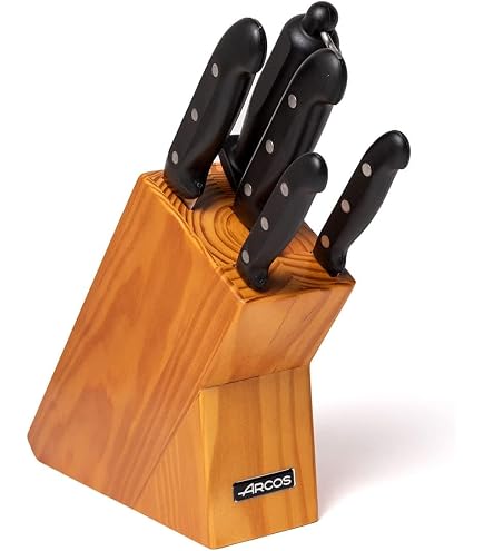 Arcos Juego Cuchillos Cocina Profesionales| Cuchillos Cocina Profesional | Cuchillos Acero Inoxidable Mango Negro | Utensilios De Cocina | Cuchillo Japones Santoku | Lavavajillas (4 Piezas