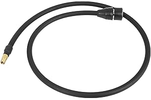 X AUTOHAUX 100cm Flexible Car Tyre Inflator Extension Hose Tube Valve Adapter