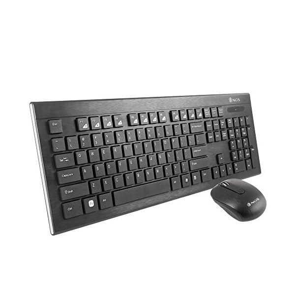 NGS DRAGONFLY KIT Teclado y Ratón Inalámbricos USB 2.4GHz. Teclado Multimedia y Ratón Óptico 1200dpi (QWERTY Español) - Image 5