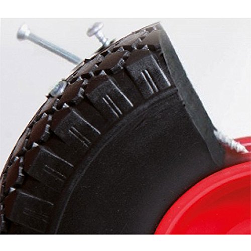 Pannensicheres Sackkarrenrad mit Kugellager PU Cross 260, 260x85x20 mm, Vollgummi, Ersatzrad Sackkarre, Stück:1 Rad - 3