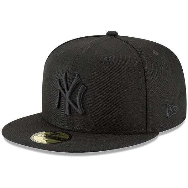 Buy New Era Blank Custom 59FIFTY Fitted Cap (7 3/8, Black/Grey UV