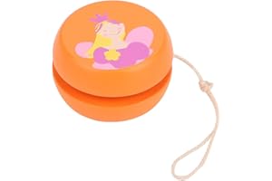 Drfeify Kids Yoyo Ball Toy, Early Educational Cartoon Ball Toy for Beginners Practice (Orange Princess)