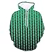 Produktbild LIMITA 3D Funny Jacke für Herren Langarm Kapuzenmäntel Bunter Hoodie Bluse Tops 3D Stereo Digital Geometric Printing Pullover