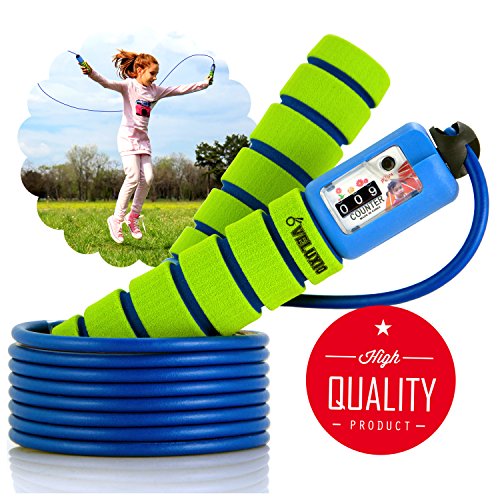 Springseil für Kinder und Profis: Box, Crossfit, mit digitalem Zähler.