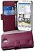 Produktbild Cadorabo Hülle für Huawei Ascend G610 Hülle in Handyhülle mit Kartenfach aus Struktriertem Kunstleder Case Cover Schutzhülle Etui Tasche Book Klapp Style Bordeaux Lila