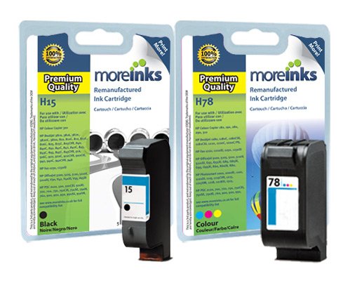 2x HP Deskjet 940c Kompatible Druckerpatronen - Schwarz+Farbe (Cyan, Magenta, Gelb)- Hohe Kapazität