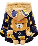 Baby Jungen Mäntel Kapuze Jacke Bär Winterjacken mit ohren...