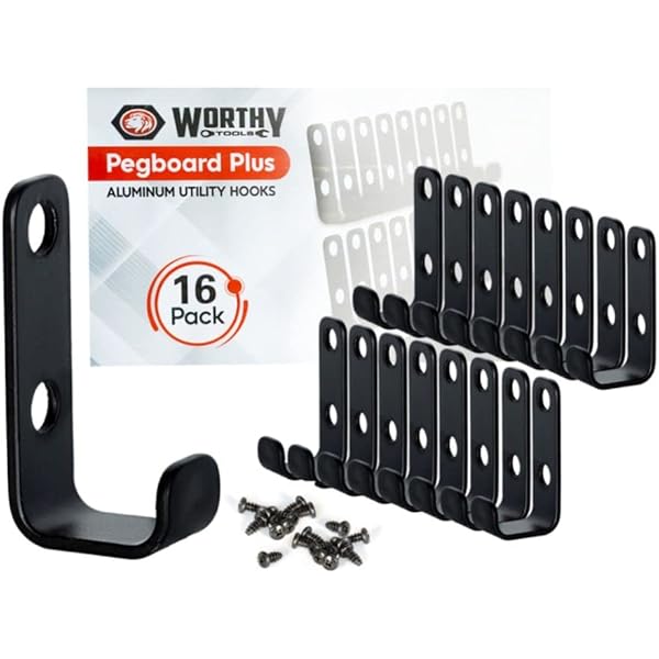 Heavy Duty Garage Storage Hooks: 6-Piece Wall Mount J Utility Hooks