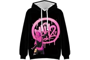 OUHZNUX Lit Killah Singer Hoodie, Singer 3D Print Street Fashion Top, Casual Cómodo Jersey De Manga Corta para Hombres Y Mujeres (2XS-4XL)