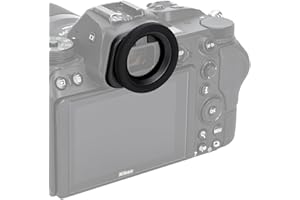JJC Silikon Rundes Okular für Nikon Z5 Z5II Z6 Z6II Z6III Z7 Z7II Kamera ersetzt Nikon DK-29 Augenmuschel
