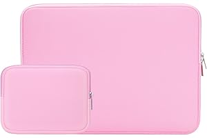 RAINYEAR MAKE LIFE EASIER RAINYEAR Housse 13 Pouces Ordinateur Portable de Protection Sacoche avec Accessoires Pochette Compatible 2022 2021 MacBook 13,6 M2 A2681 13,3 Air Pro M1 A2337 A2338 A2159 A2179 A2251 A2289(Rose)