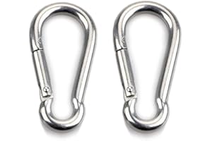 HOMPER moschettoni Heavy Duty in acciaio inox 304, moschettone portachiavi clip per esterni, campeggio, escursionismo