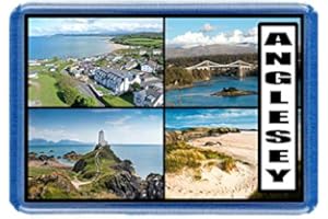 MILLHOUSE PRINTS Anglesey - Wales - Post Card Style Fridge Magnet - Large Size (7cm x 4.5cm) - Gift Idea - Tourism