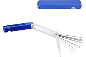 Tbest Herramienta de Limpieza de Chorro, Juego de Herramientas de Limpieza de Boquilla de Inyector de Chorro de Gas, Limpiadores de Punta de Boquilla de Soldadura, Limpiador de Boquilla