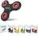Price comparison product image tritechnox™ - Tri Fidget Hand Spinner Toy,Stress Reducer Ultra Durable High Speed Ceramic Bearing Fidget Finger (Black Red)