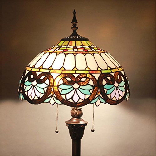 SINCERE@ 16-Zoll-Tiffany Europäischen Retro Stehleuchte Schlafzimmer Nachthochzeits-Geschenk-Dekoration Schlafzimmer Arbeitszimmer Stehlampe Minimalistische Mode