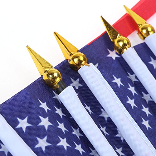 LUOEM Amerikanische Hand Flaggen USA halten Flaggen 12pcs - 5