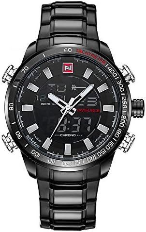 Mens watches stainless steel Sports Fashion Outdoor Design with Waterproof Date Calendar Alarm Multifunction wrist watches