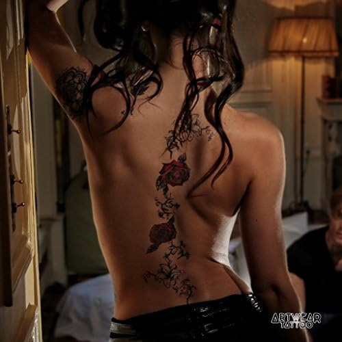 Temporary Tattoo "Red Roses" - ArtWear Tattoo - B0371 M