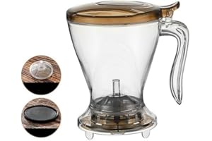 inncoffee Tetera filtro de té (600 ml), Infusor de té a granel, Flujo hacia abajo, Ideal para infusión caliente o fría, Fácil de usar y sin residuos, Idea de regalo original, tes especiales, tetera