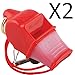 Produktbild Fox 40 Sonik Blast CMG 2-Chamber Pealess Whistle with Lanyard, Red (2-Pack)